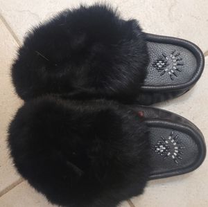 Leather moccasins